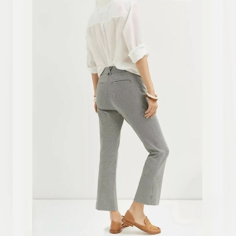 ~Anthropologie Black/White Houndstooth Trousers
